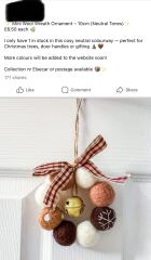 Facebook Christmas handmade tat