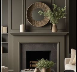 What colour would you paint this dated fireplace?
