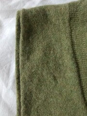 Will this lambswool top unravel if I cut the arms?