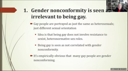 How the LGBT movement, being overtly & covertly a gay male movement set the stage for transgenderism: WDI Webinar