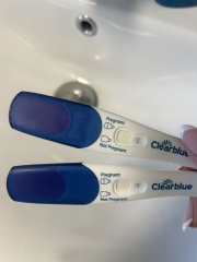 Evaporation line or positive test