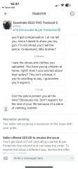 Is this a police job? Threatened by Vinted seller