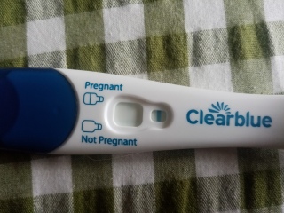 Clear blue 6 days early - positive or evap line? I hate these tests!