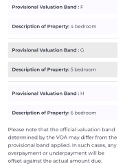 council tax band G & H to double