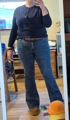 Skirt/ jumper look. Am I too big for it? Or doing it wrong