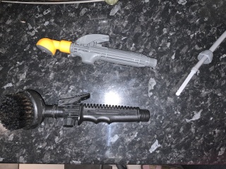 Hozelock portashower with mud daddy brush
