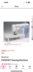 Christmas Present help  - Sewing Machine