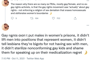 To be hurt and angry that DD told her prof her mum is a TERF and he sympathised