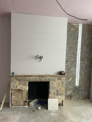 Faux Fireplace Mantel Surround