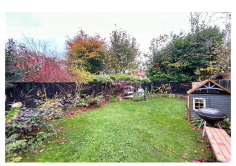 North east facing garden