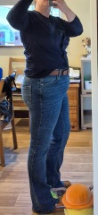 Skirt/ jumper look. Am I too big for it? Or doing it wrong