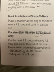 Knitting pattern crisis