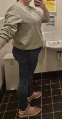 Skirt/ jumper look. Am I too big for it? Or doing it wrong