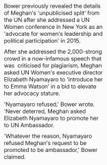 I must have missed this bit about Meghan Markle joining World Vision after parting ways from the UN..