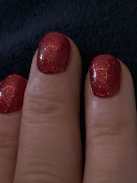 I think I'm done with glittery nails at Christmas