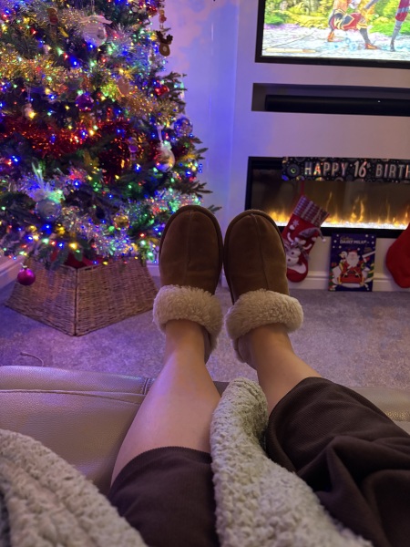Oh god just looked down - whats on your feet, does it show your age??