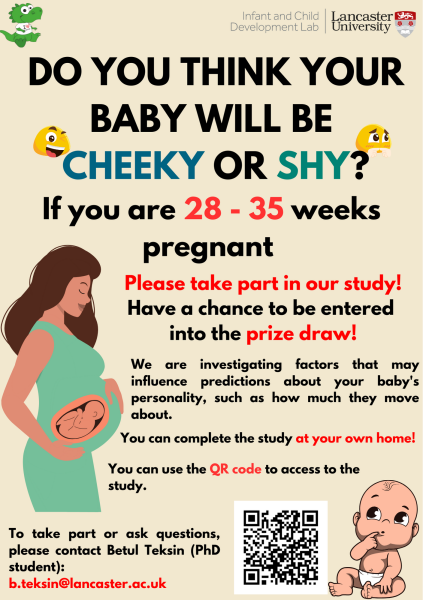 If you are 28-35 weeks pregnant, please join our study and have a chance to win a prize.