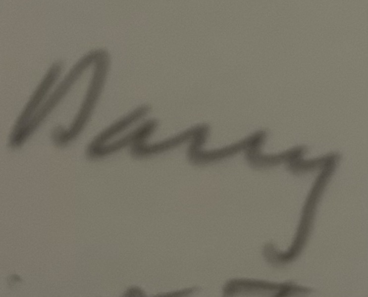 What is the name on this christmas card?