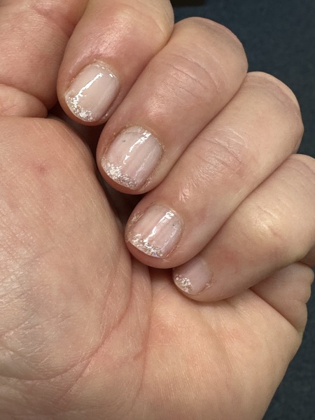 I think I'm done with glittery nails at Christmas