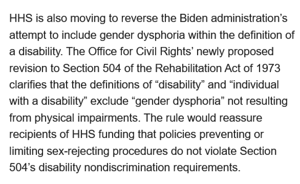 US Dept. Health to Bar Sex-Rejecting Procedures on Children