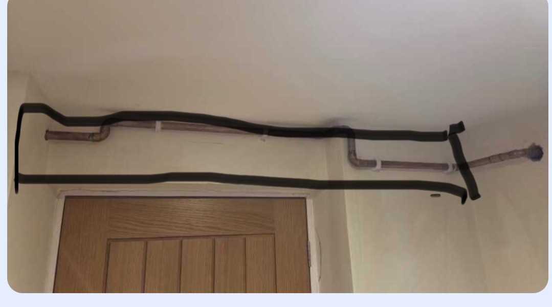 Is it normal for gas pipes to be exposed?