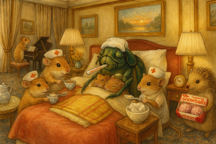 The Bluestocking: it's the season of mulled wine, conversations about pineapple and, of course, gerbils. Confused? You will be...