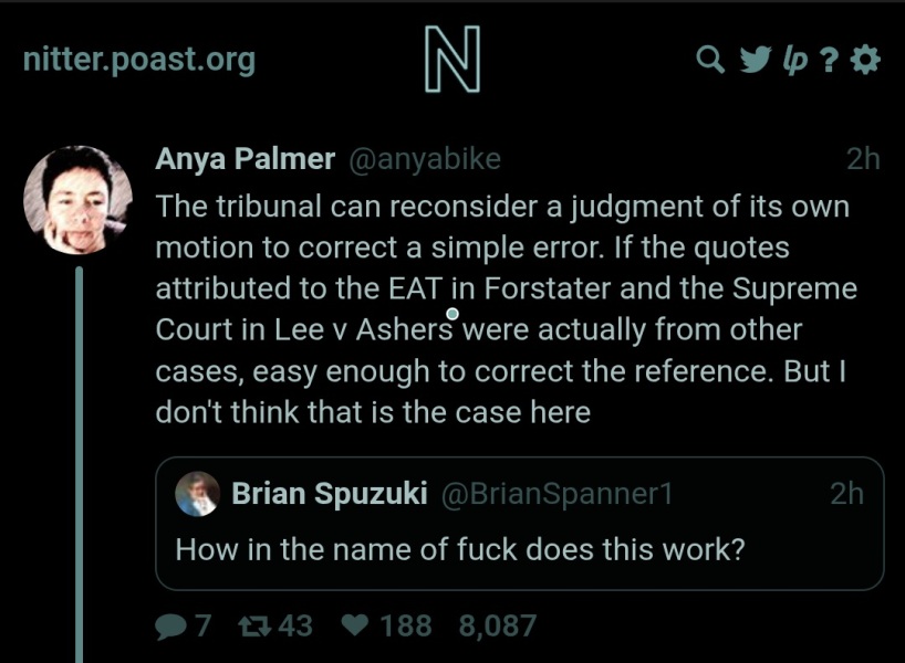 Sandie Peggie vs NHS Fife Health Board and Dr Beth Upton, following Employment Tribunal judgment - thread #58