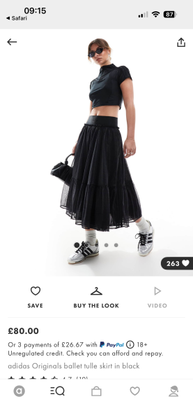 Tulle skirt with flattering waistband