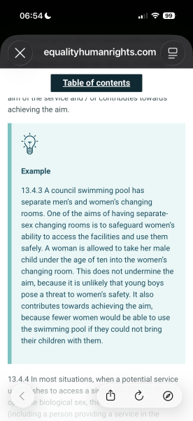 Brigitte Phillipson blocking EHRC guidance