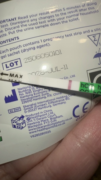 Clear & Simple Strip Test, Evap or Faint Line?
