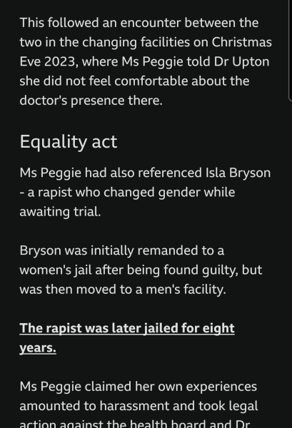 Sandie Peggie vs NHS Fife Health Board and Dr Beth Upton, following Employment Tribunal judgment - thread #58