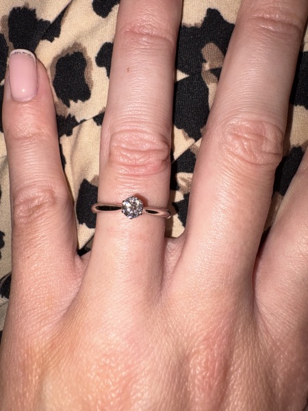 To ask if you like my engagement ring?