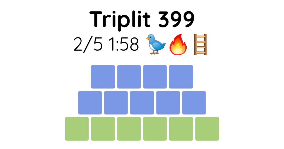 Yet another new word game - let me introduce you to Triplit!