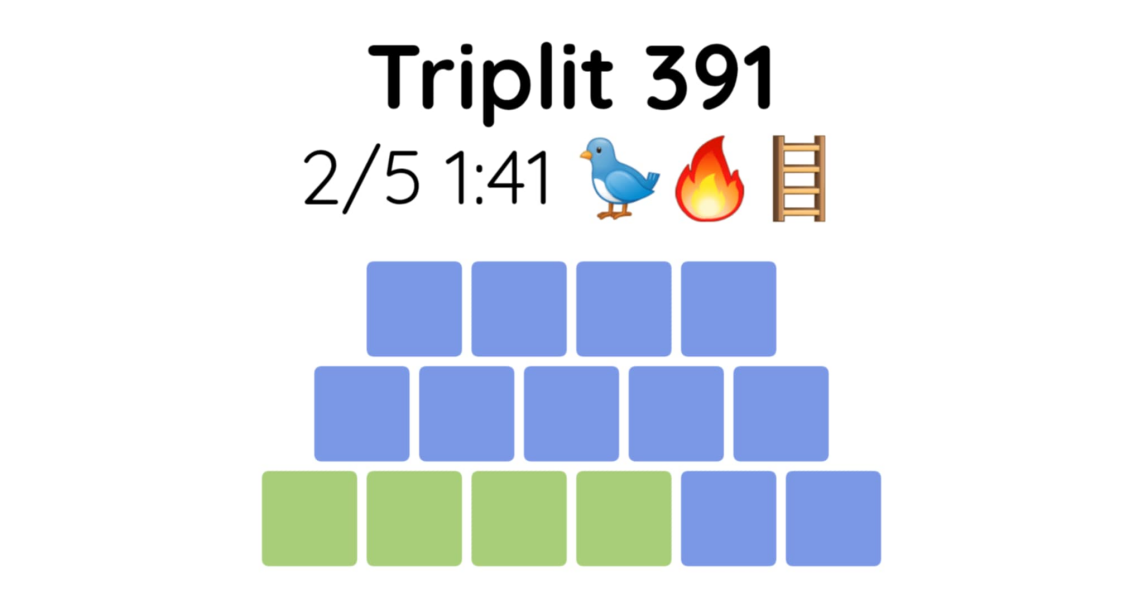 Yet another new word game - let me introduce you to Triplit!