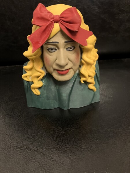 Inappropriate present, hideous bookends and me in drag!!!!