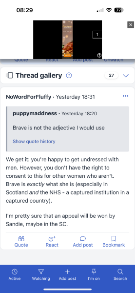 NHS Fife tries to silence nurse - Sandie Peggie vs NHS Fife Health Board and Dr Beth Upton - thread #56