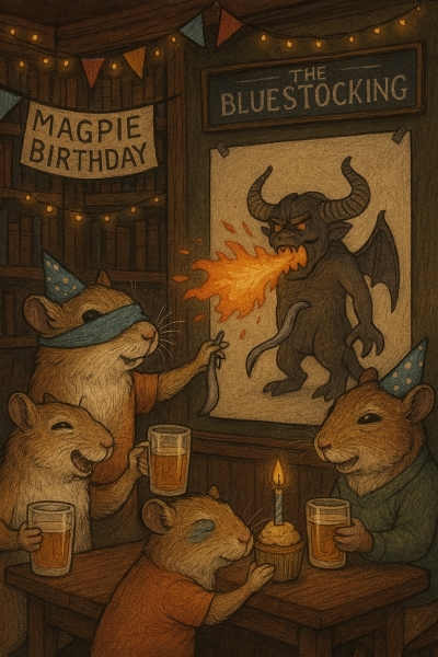 The Bluestocking: it's the season of mulled wine, conversations about pineapple and, of course, gerbils. Confused? You will be...