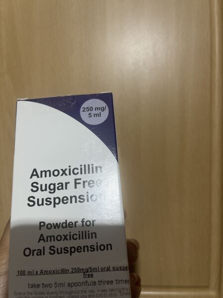 Child prescribed two bottles of amoxicillin and a 10ml dose.