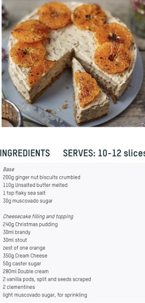 Tom Kerridge Christmas Cheesecake