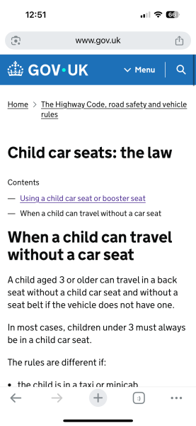over a bloody booster seat 🥵