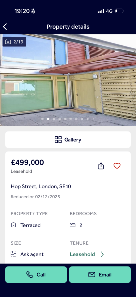 Where in London can I buy a house for £475-500k?