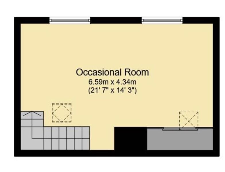 Buying a house with an occasional room and no BR