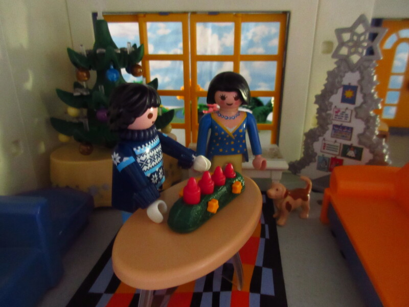 It's advent for the Playmobil people in our house...