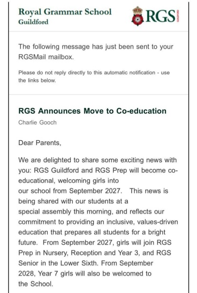 RGS Guildford exploring CO-ED?