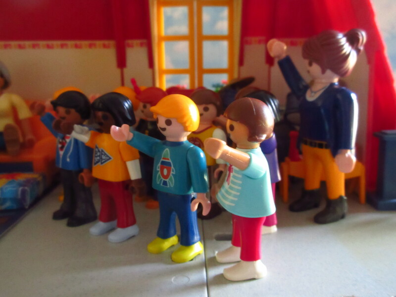 It's advent for the Playmobil people in our house...
