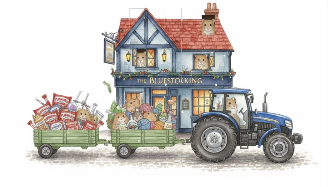 The Bluestocking: it's the season of mulled wine, conversations about pineapple and, of course, gerbils. Confused? You will be...