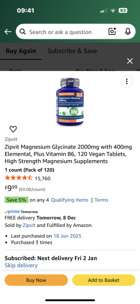 Can anyone recommend a magnesium glycinate on Amazon?
