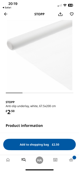 How to stop a rug from sliding about?