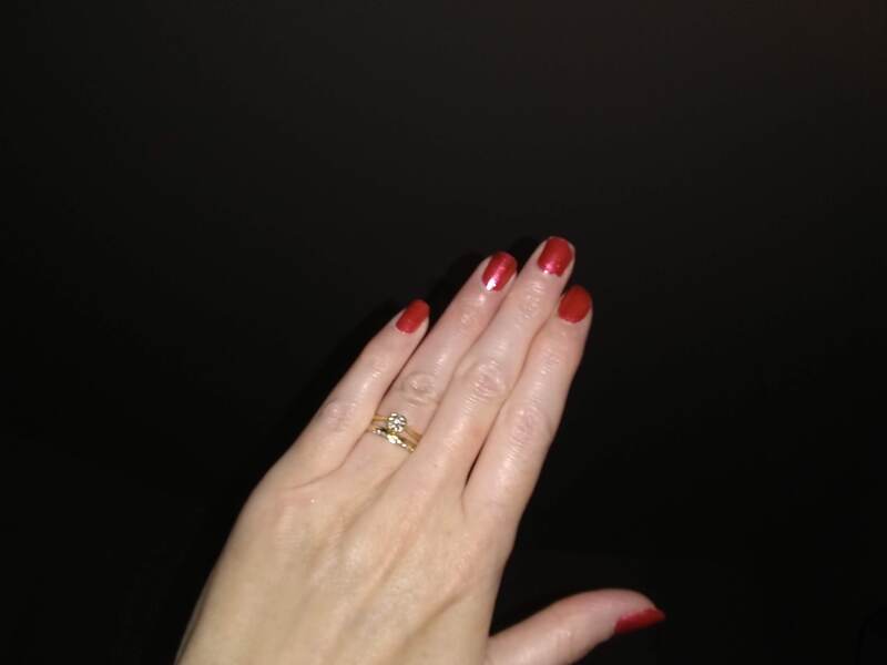 To ask if you like my engagement ring?