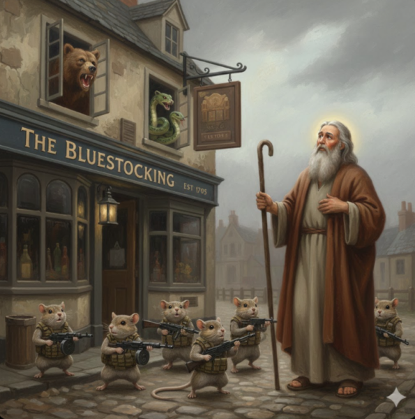 The Bluestocking: it's the season of mulled wine, conversations about pineapple and, of course, gerbils. Confused? You will be...